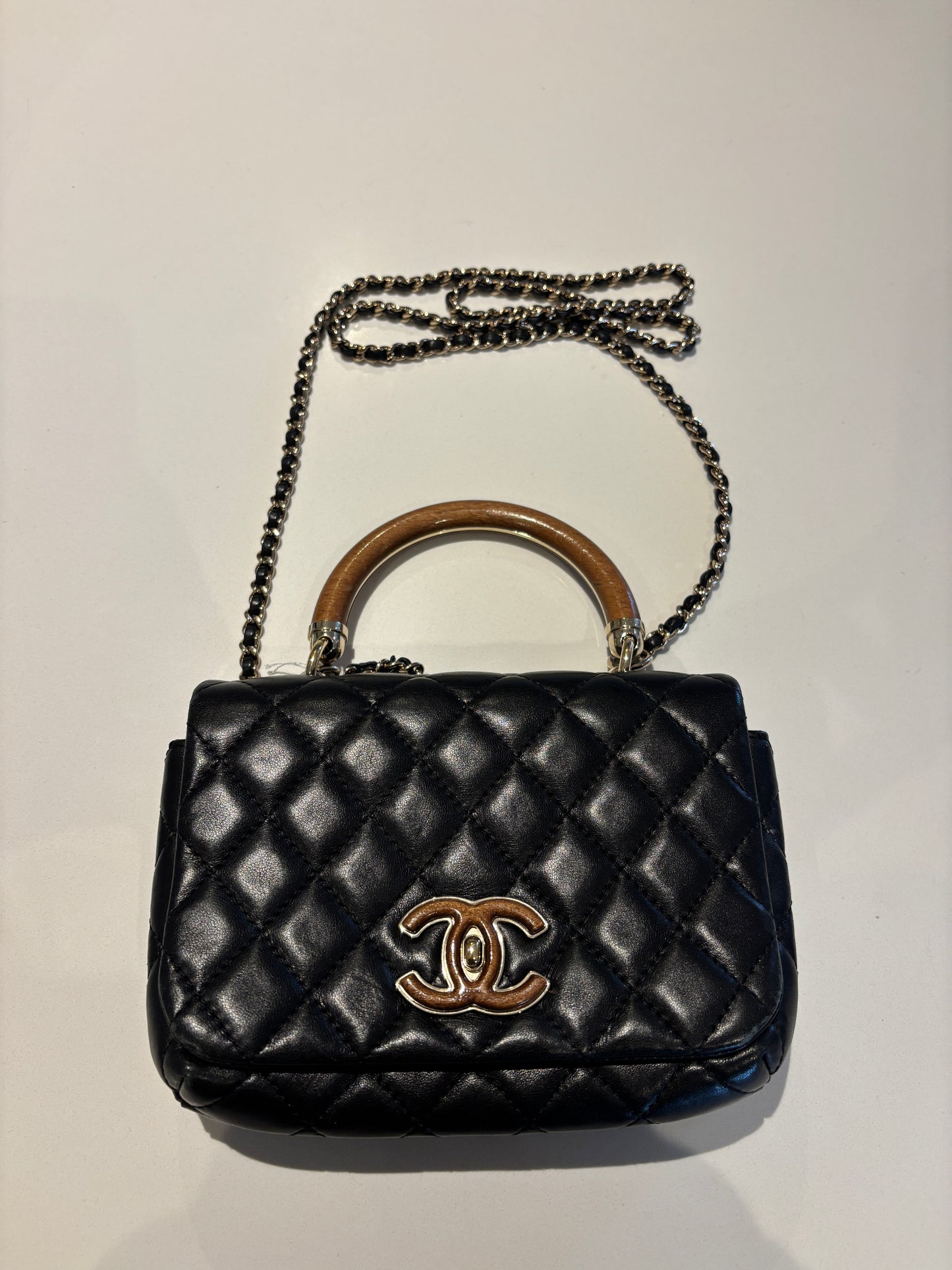 Chanel Knock on Wood Top Handle Bag