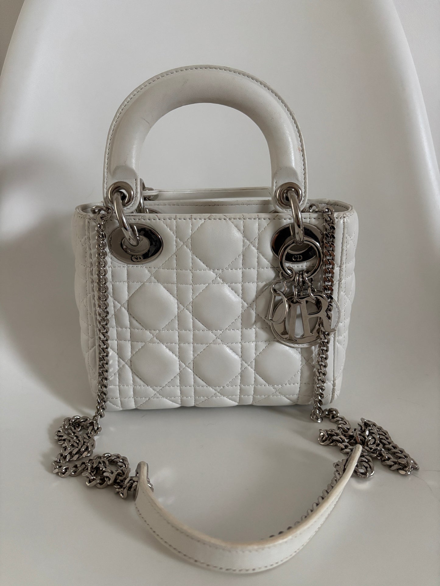 Dior Mini Lady Dior Cannage Calf Leather