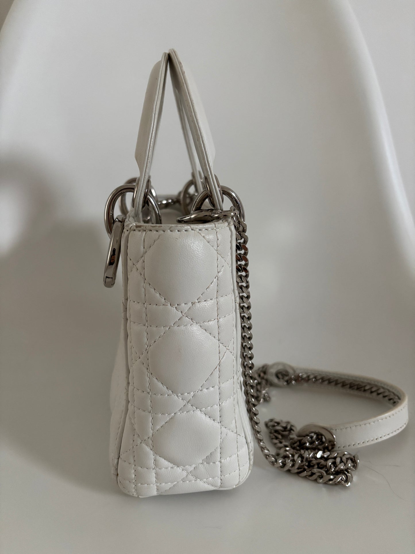 Dior Mini Lady Dior Cannage Calf Leather