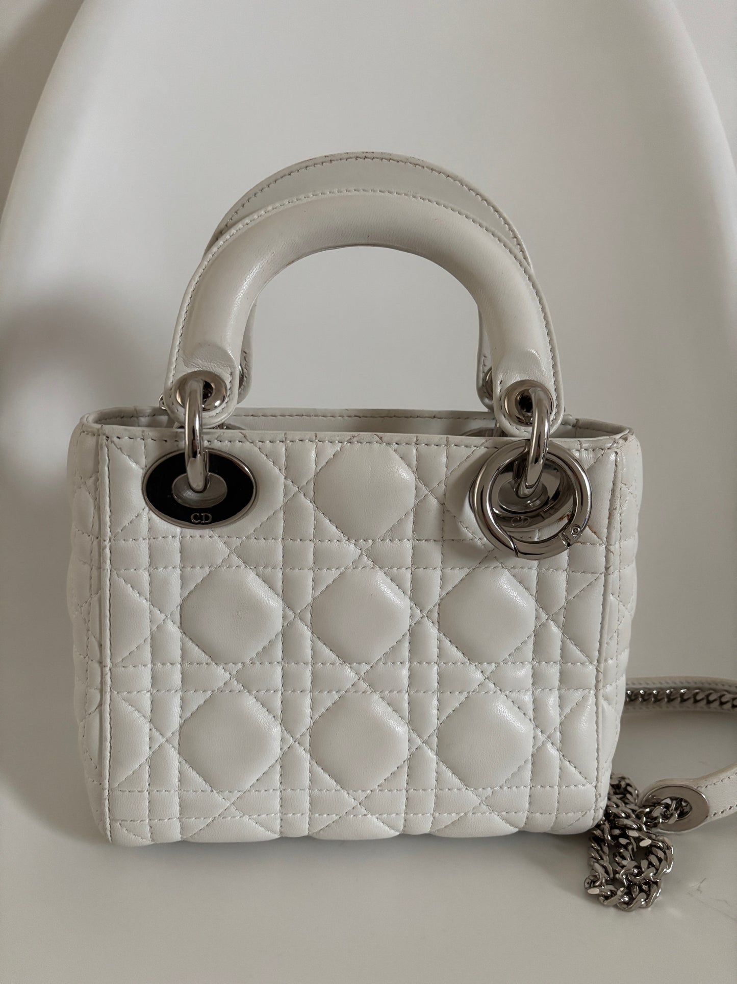 Dior Mini Lady Dior Cannage Calf Leather