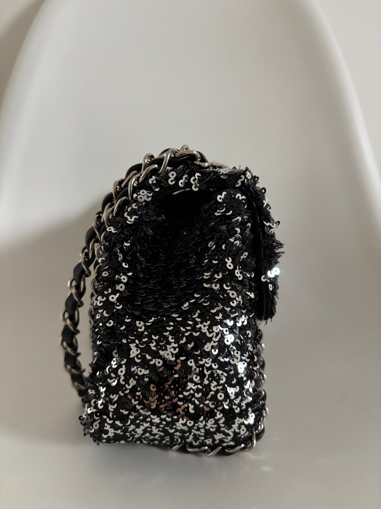 Chanel SS 2023 Classic Sequin Medium Flap Bag