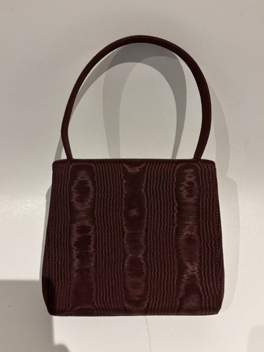 Chanel Vintage 1990's silk moire top handle bag