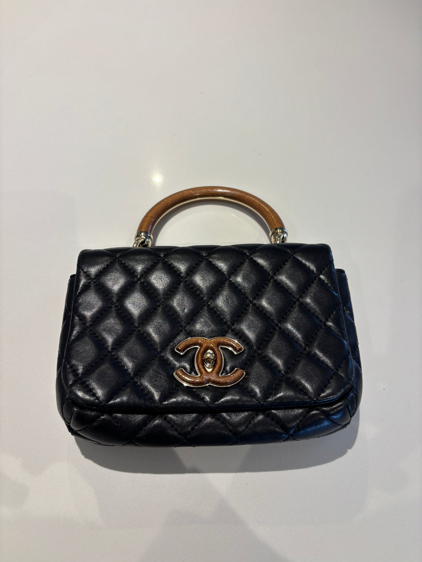 Chanel Knock on Wood Top Handle Bag